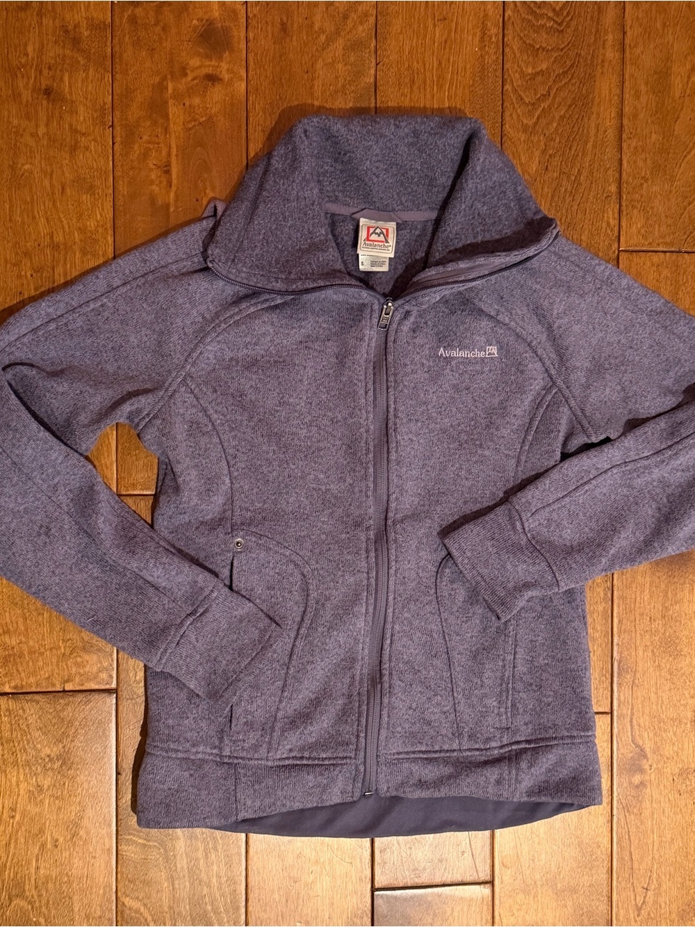 Avalanche Women's Purple Full-Zip Teddy Fleece Jacket